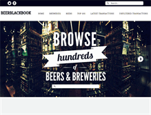 Tablet Screenshot of beerblackbook.com